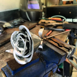 Handmade Steel Rose